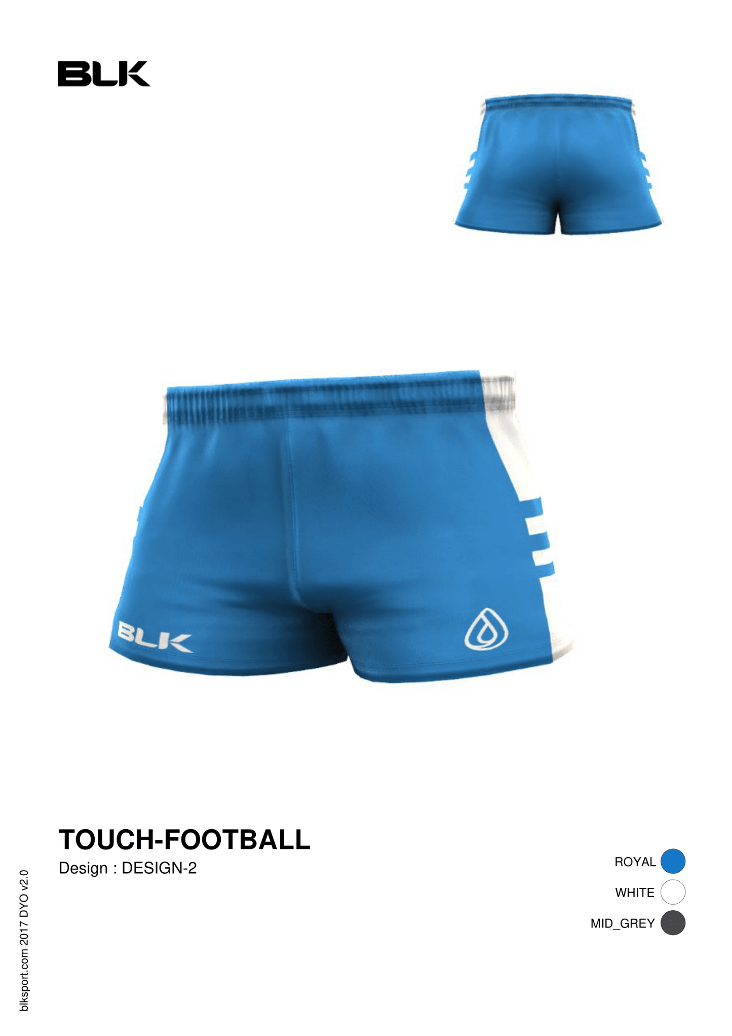 BLK - Ladies Rugby Short