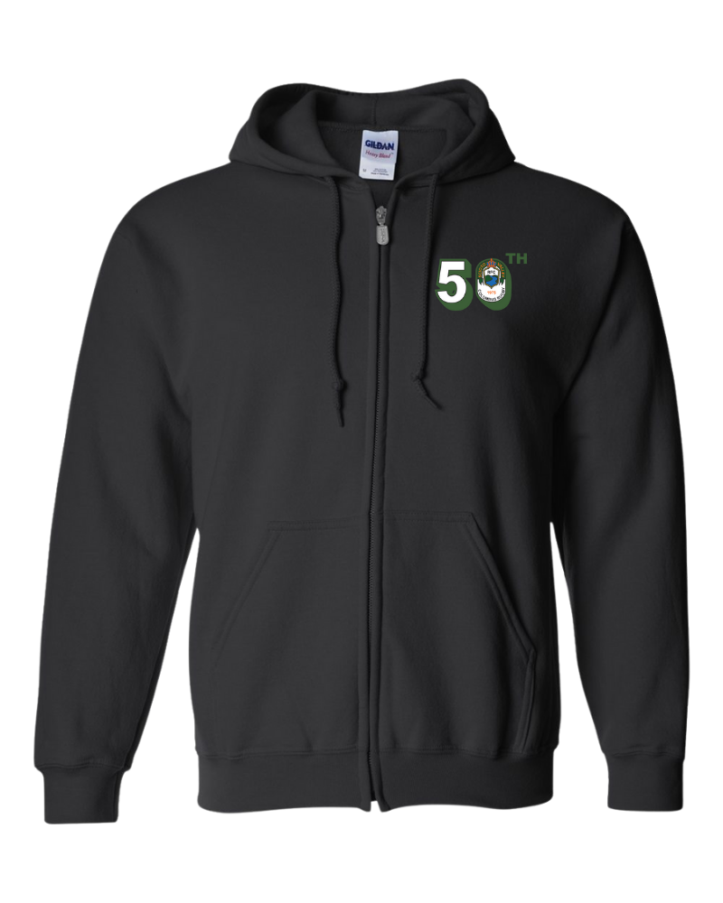 Columbus Rugby - Gildan® - Heavy Blend™ Full-Zip Hooded Sweatshirt - 18600 - 50th