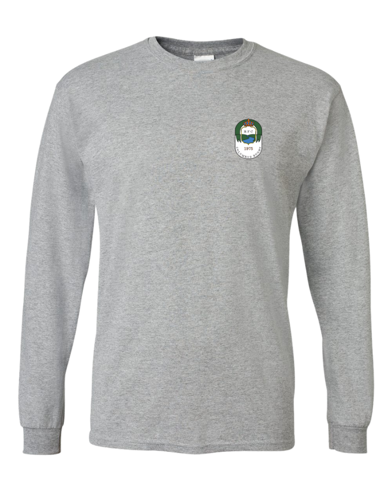 Columbus Rugby - Gildan® DryBlend® 50 Cotton/50 Poly Long Sleeve T-Shirt - 8400 - Crest