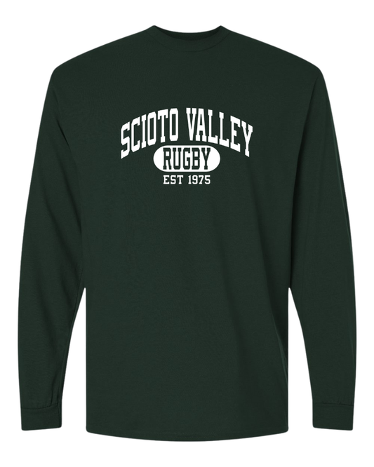 Columbus Rugby - Gildan® DryBlend® 50 Cotton/50 Poly Long Sleeve T-Shirt - 8400 - Scioto Valley 1975