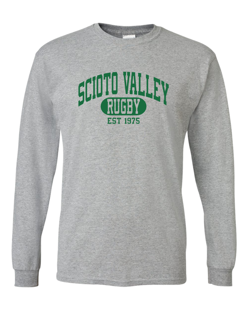 Columbus Rugby - Gildan® DryBlend® 50 Cotton/50 Poly Long Sleeve T-Shirt - 8400 - Scioto Valley 1975