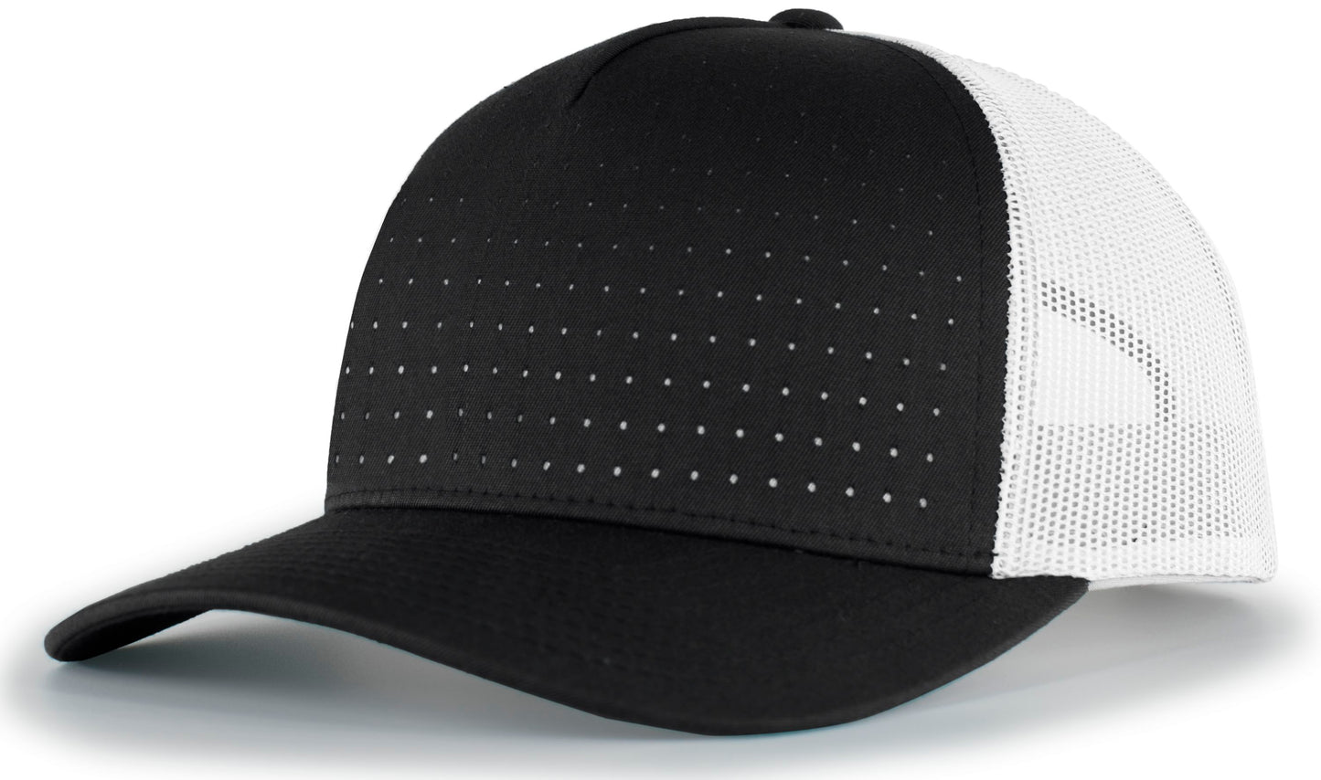 PACIFIC HEADWEAR - PERFORATED 5-PANEL TRUCKER SNAPBACK CAP