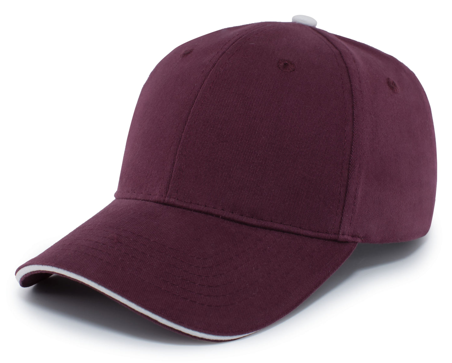 PACIFIC HEADWEAR - BRUSHED TWILL CAP WITH SANDWICH BILL - 121C