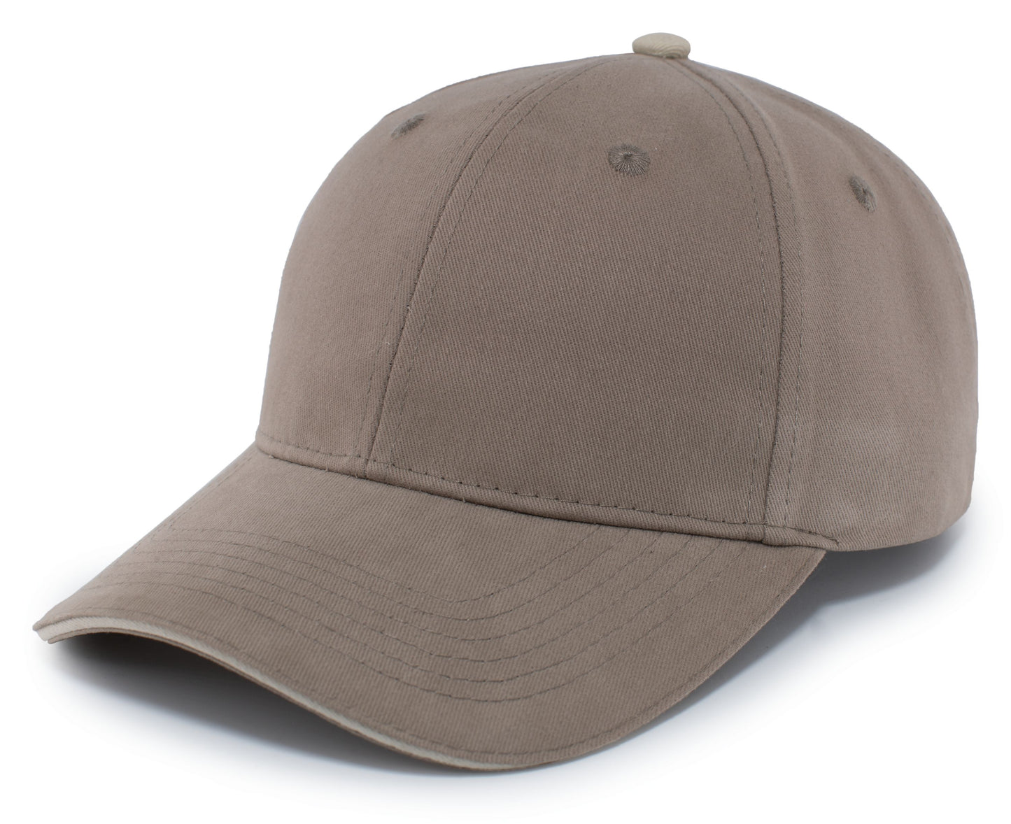 PACIFIC HEADWEAR - BRUSHED TWILL CAP WITH SANDWICH BILL - 121C