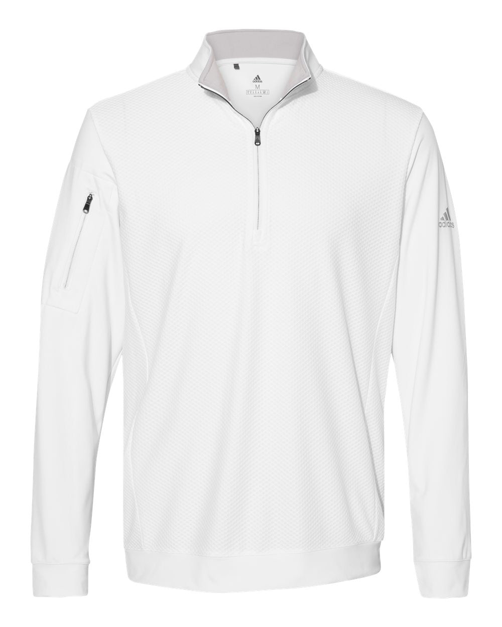 Adidas - Performance Textured Quarter-Zip Pullover - A295