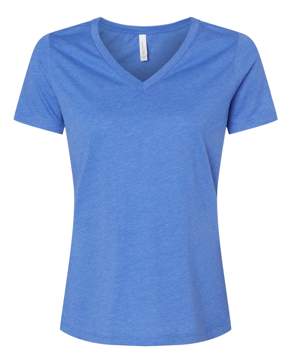 BELLA + CANVAS - Women's Relaxed Heather CVC V-Neck Tee - 6405CVC