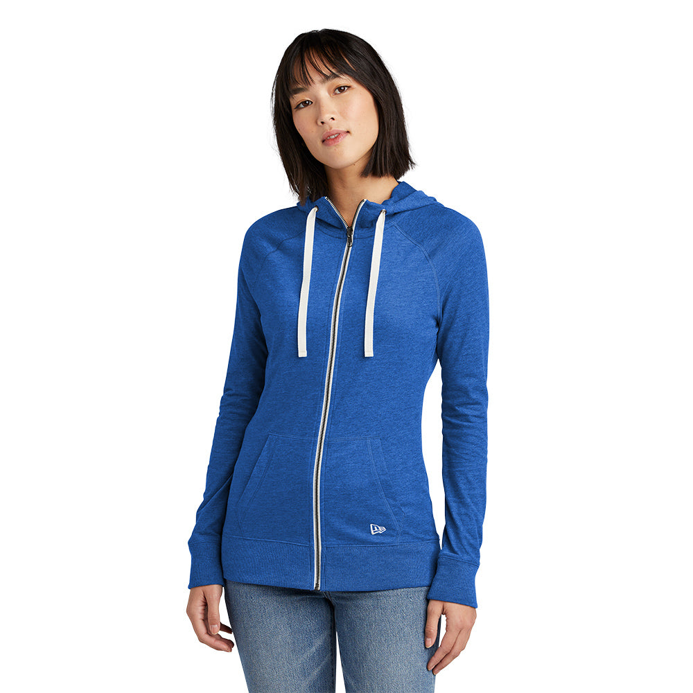 New Era® - Ladies Sueded Cotton Blend Full-Zip Hoodie - LNEA122