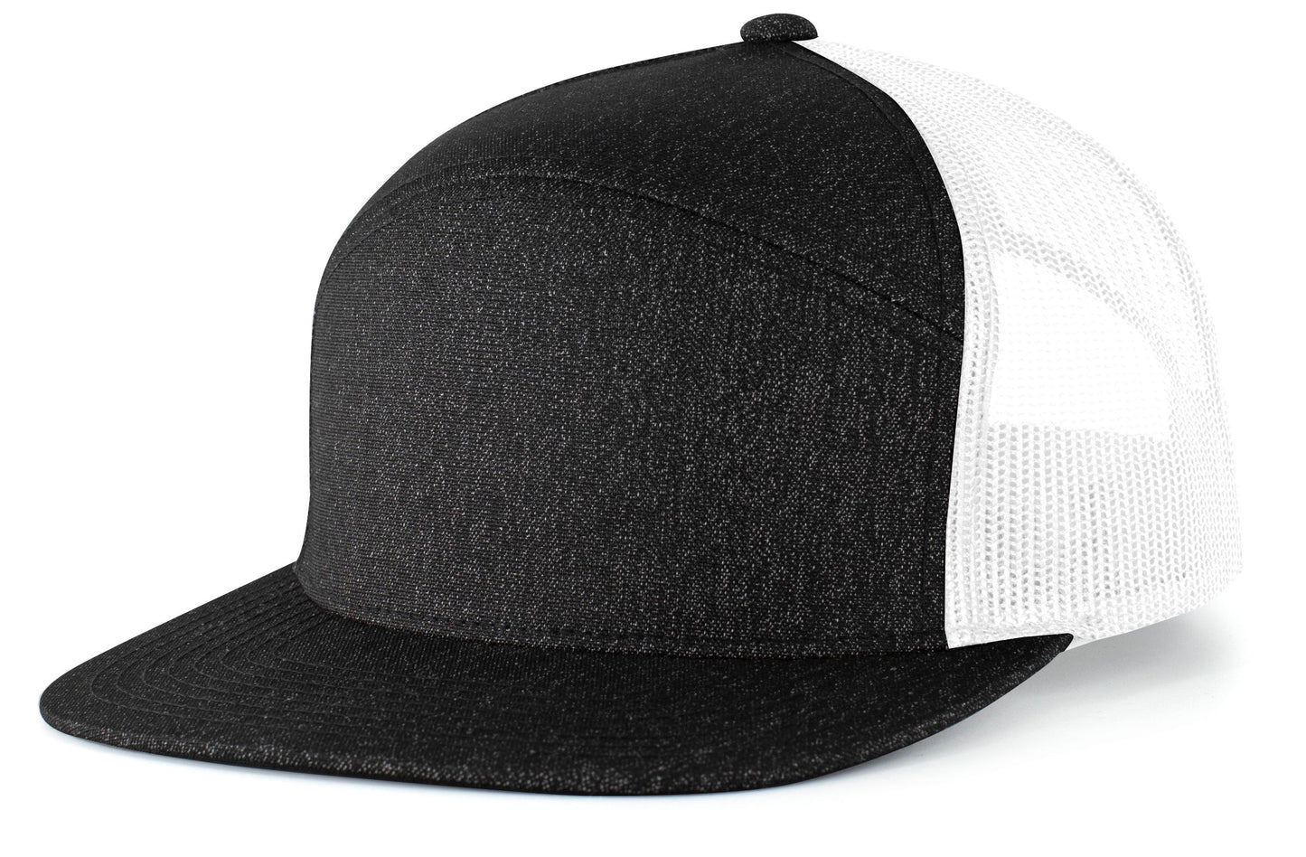 PACIFIC HEADWEAR - HEATHER 6-PANEL ARCH TRUCKER SNAPBACK CAP