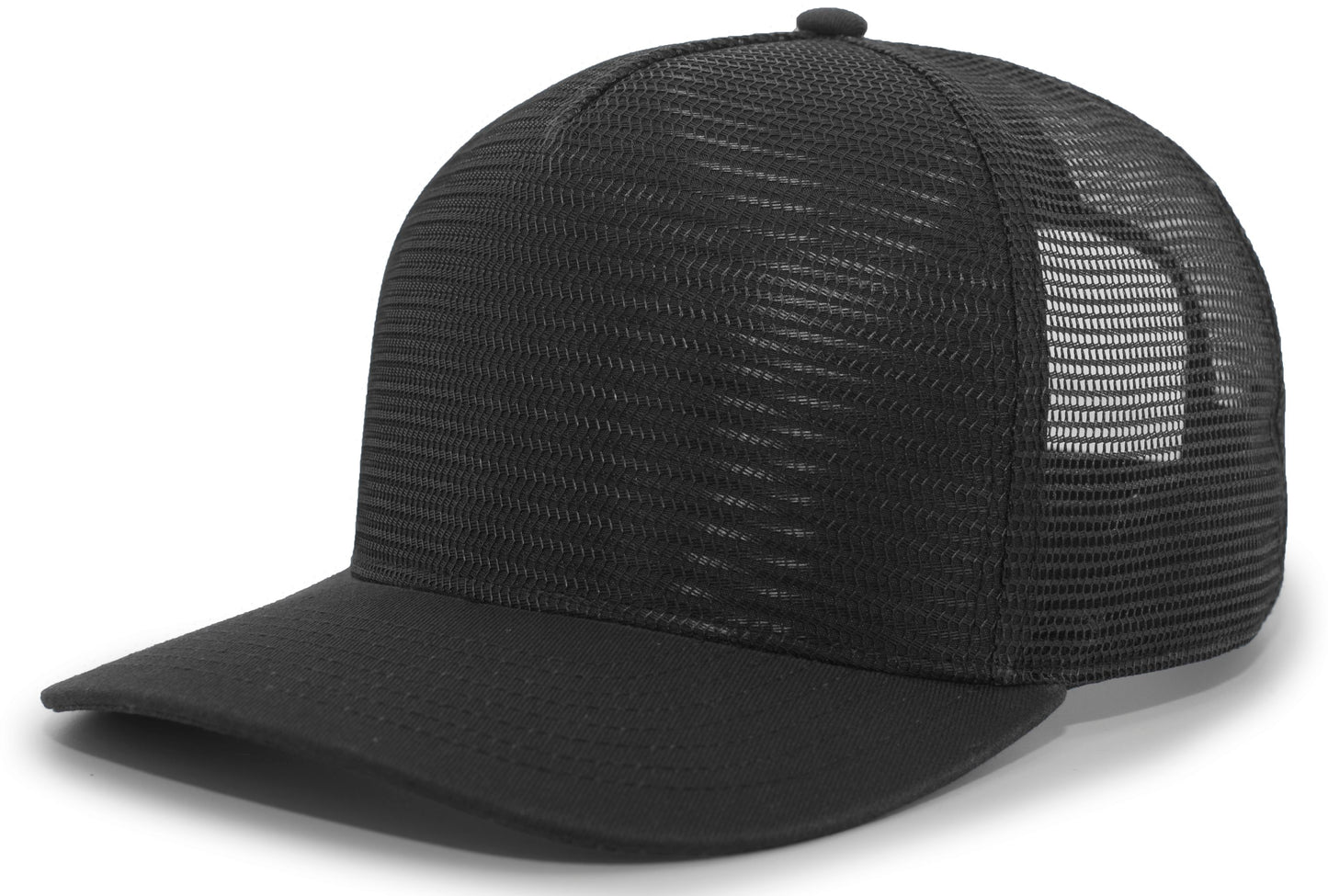 PACIFIC HEADWEAR - 5-PANEL MESH OVERLAY TRUCKER SNAPBACK - P724